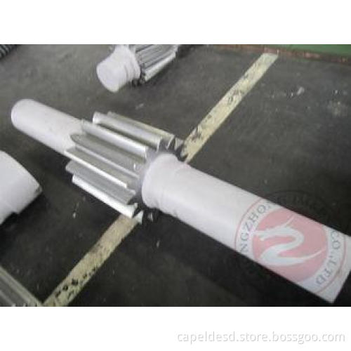 Alloy Steel Heavy Steel Forgings Auto Parts Gear Shaft 100T